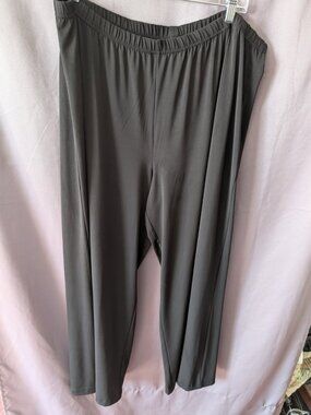 Bob Mackie Wearable Art Black Crop Pants with Flared Legs Size 2XP